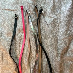 Six small belts